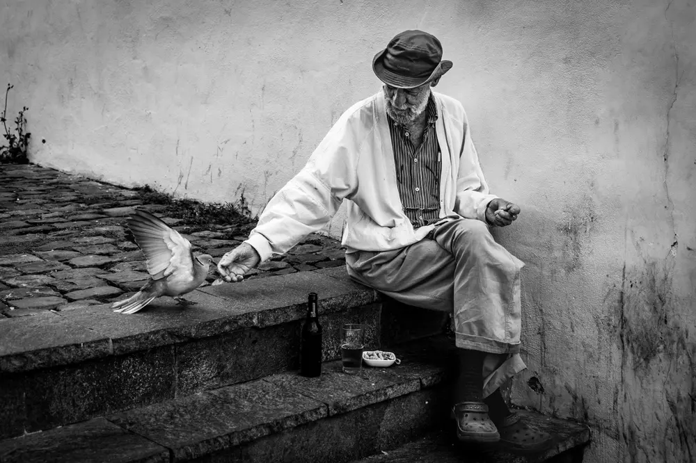 authentic and candid portrait of a man.