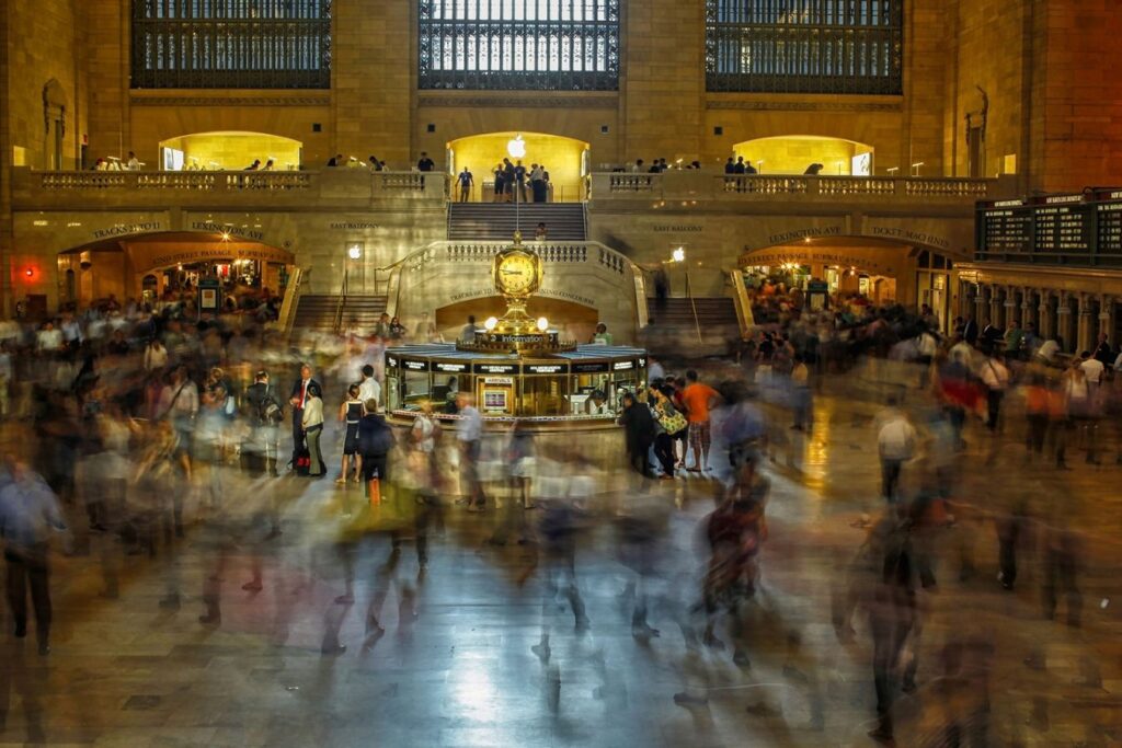 A long exposure wedding photo by Casey Fatchett