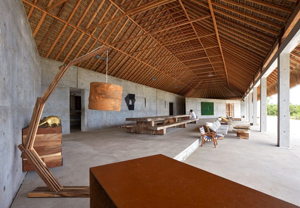 An image of an interior of a house in Mexico by Edmund Sumner