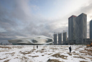 A winter architecture scene by Duccio Malagamba.