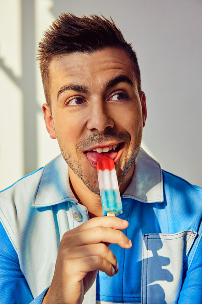 An image of someone eating a popsicle by Nick Wong.