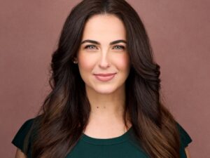 A headshot photographed by Jon Meadows