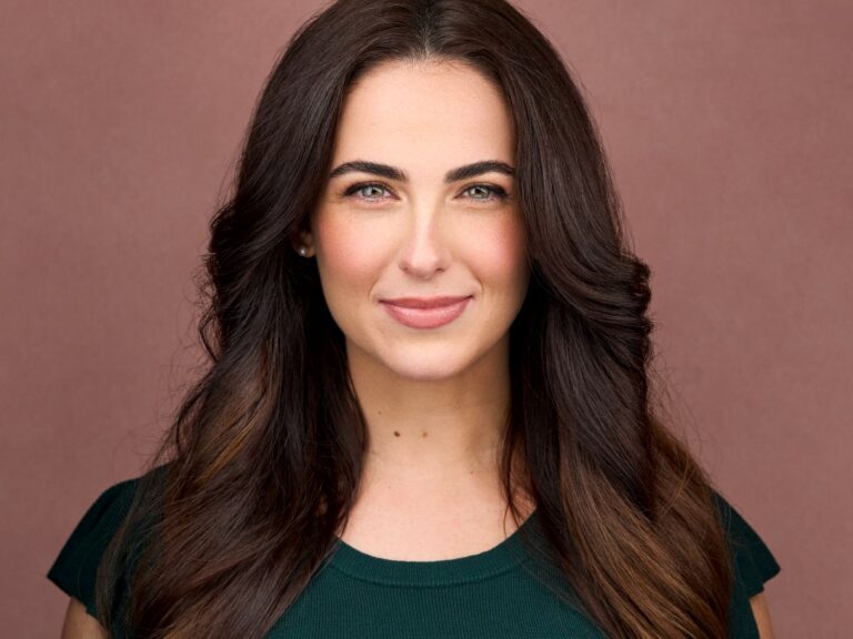 A headshot photographed by Jon Meadows