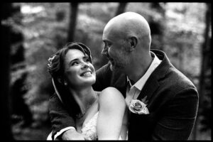 An image of a bride and groom photographed by Johnny Martyr.