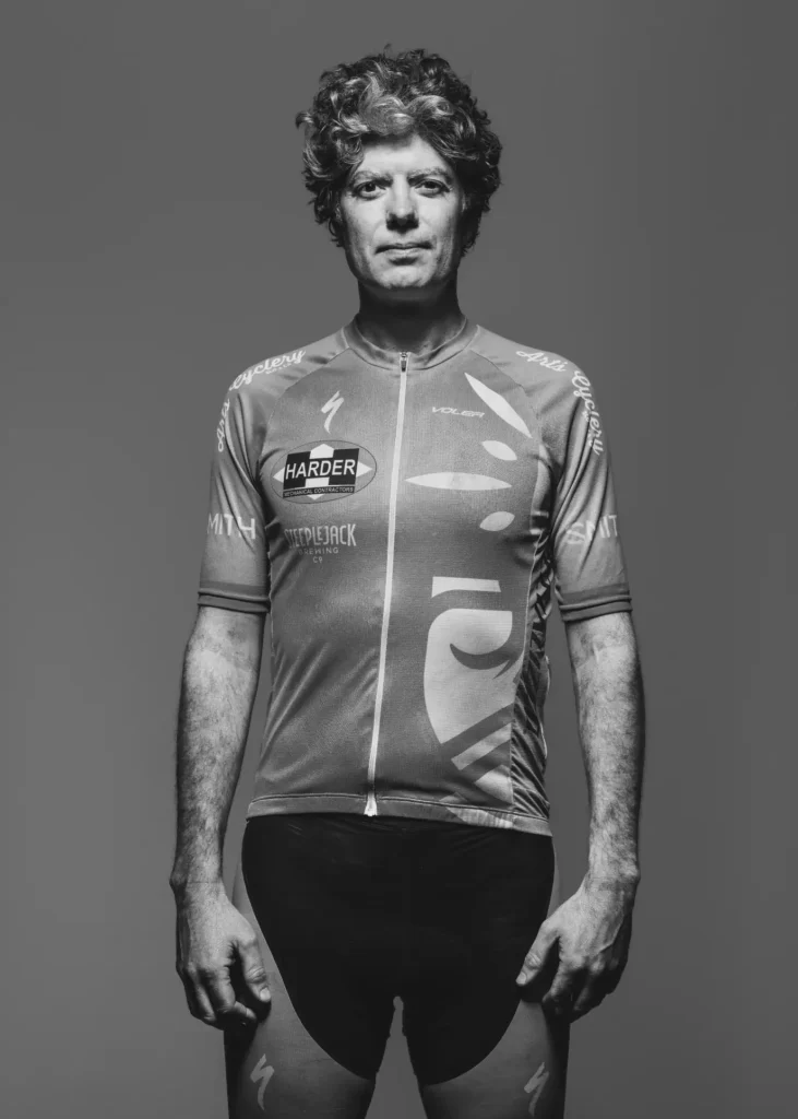 A black and white portrait image photographed by Jay Watson.