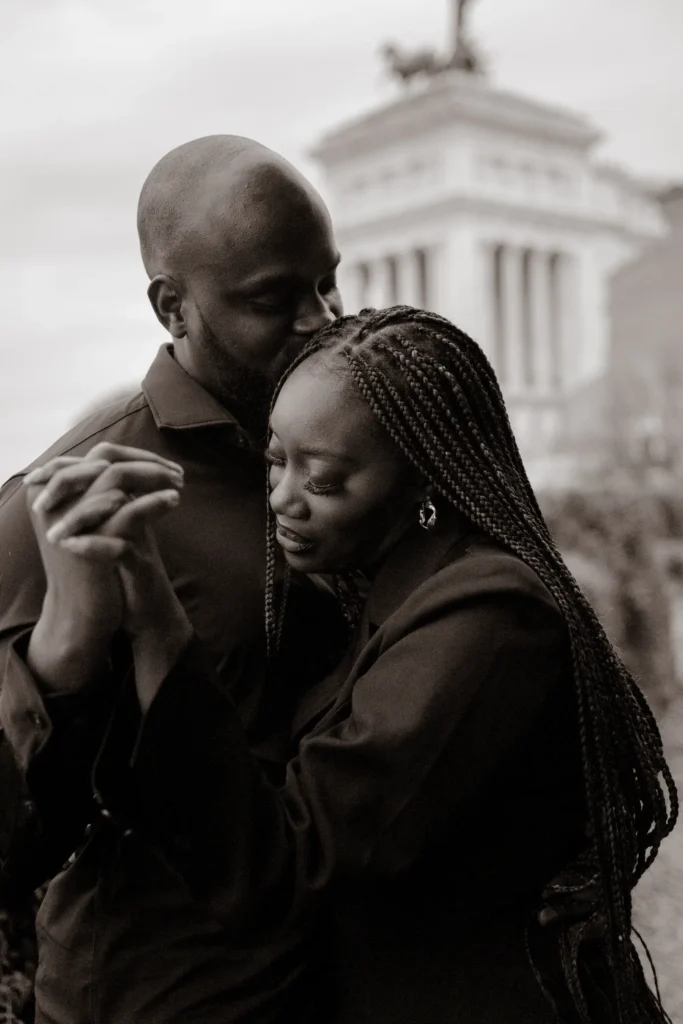 An image of a couple sharing a quiet moment by Lucrezia Bastoni.