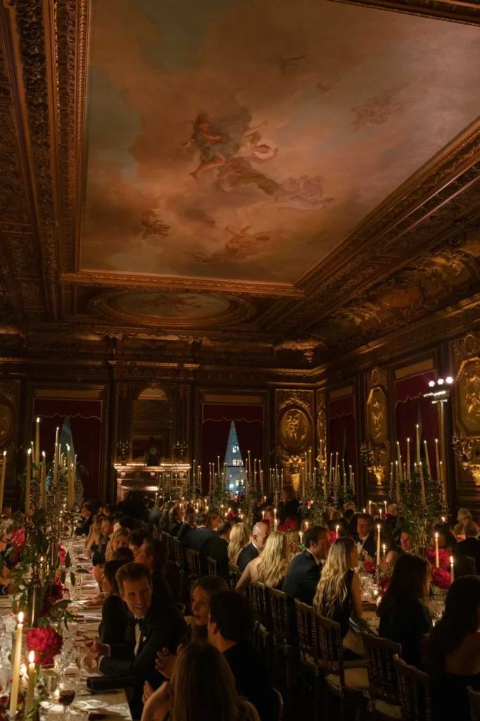 An image of an intimate dining room for a wedding by Erich McVey.