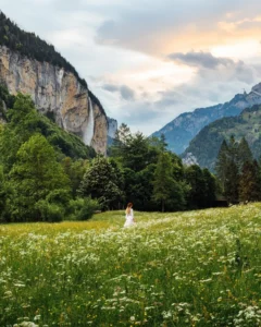 An image of a woman in a field by Chris Fulcher.