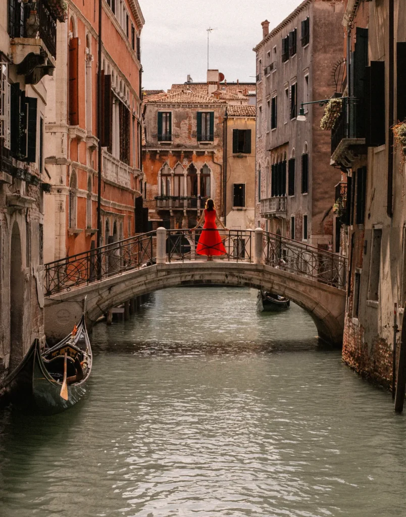 An image of a woman on a bridge by Sin City Creative.