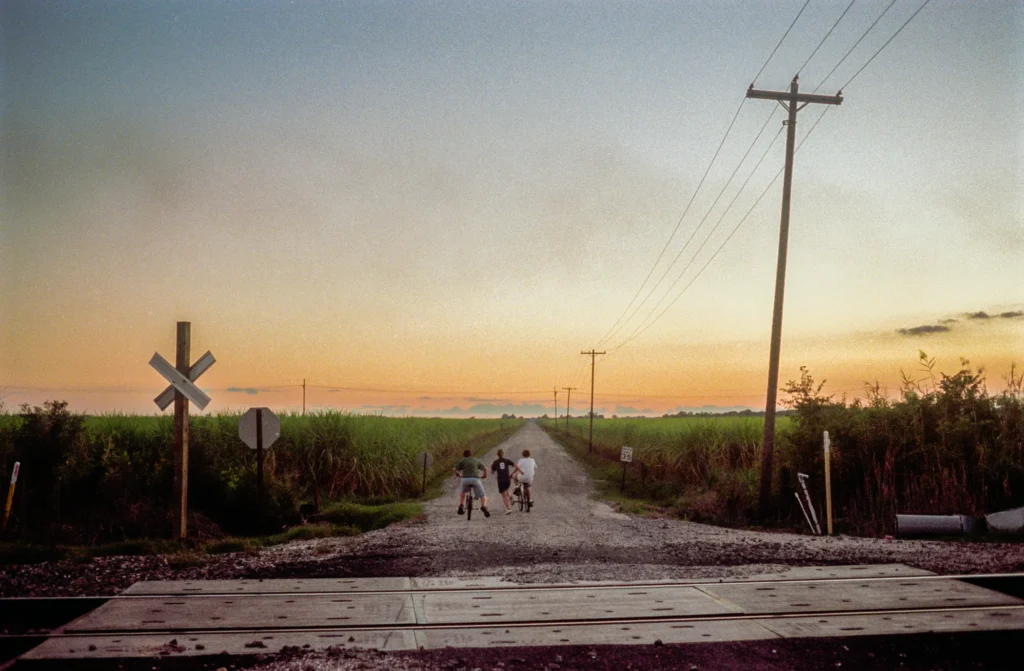 An image of kids playing on the road by Ben Smith.