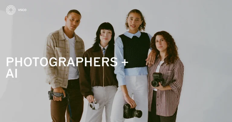 A campaign imag for VSCO and their AI report.