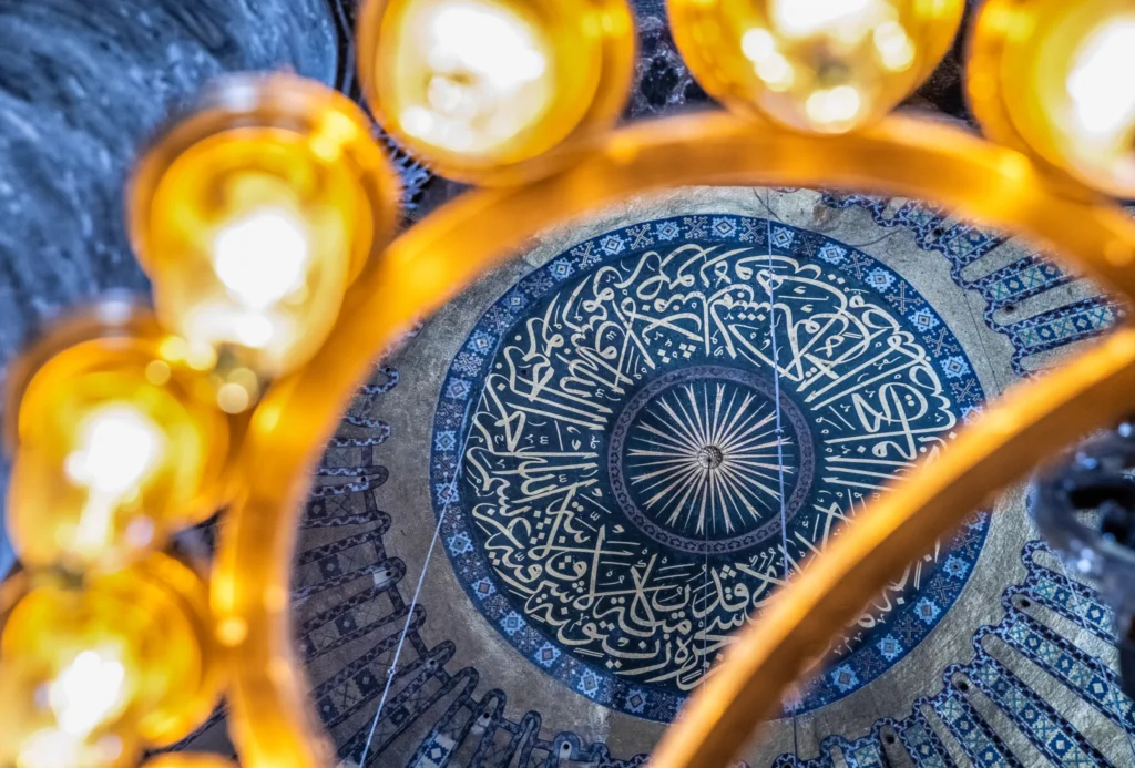 A photograph of an ornate ceiling by Ronan O'Connell
