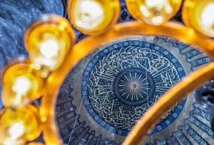 A photograph of an ornate ceiling by Ronan O'Connell