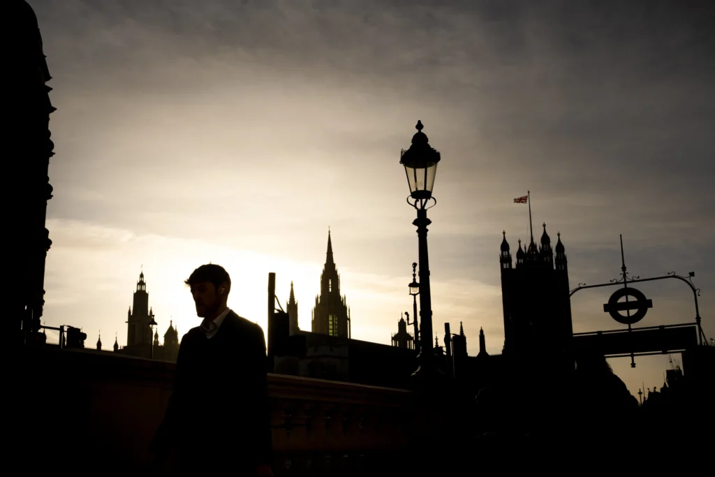 A silhouette street photograph by Frederic Paulussen.