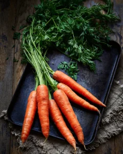 A photo of a bunch of carrots by Anusha Stewart.