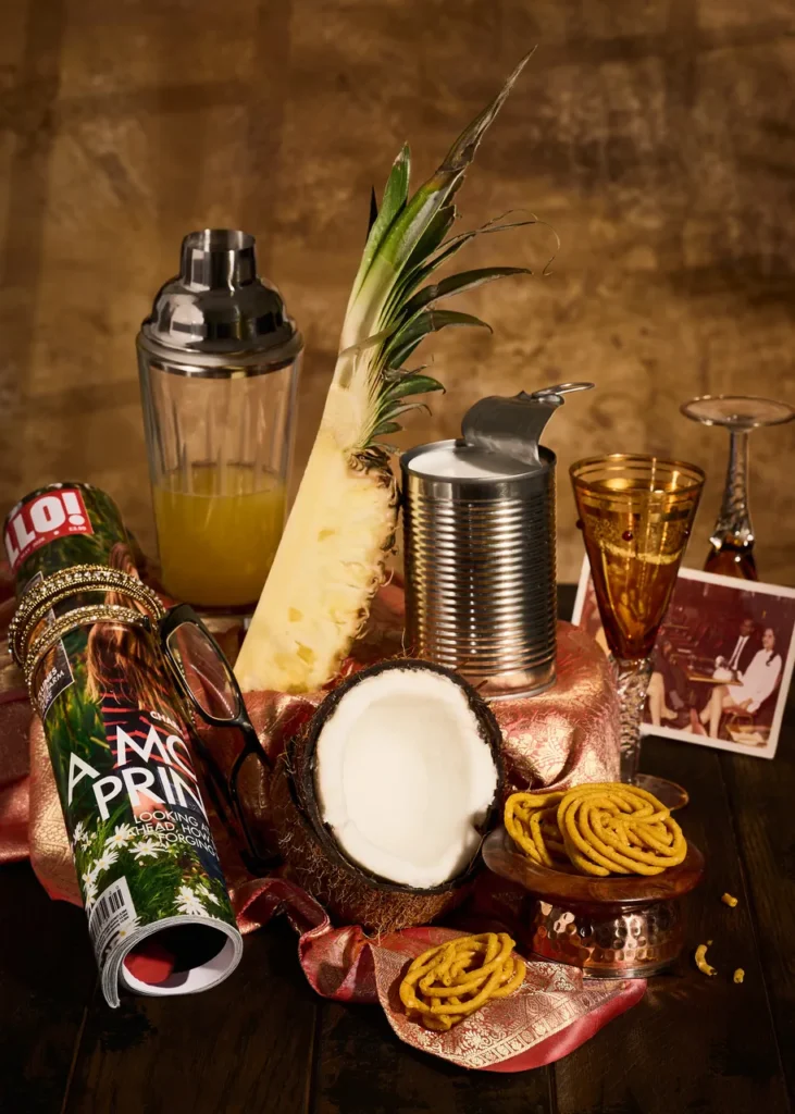 A display of various ingredients celebrating an idea photographed by Anusha Stewart.